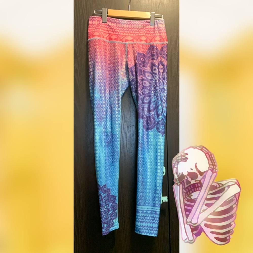 Pink and Blue Mandala Inner Fire Leggings
